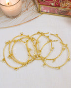 COKO's Kashmiri Ghungroo Bangles Pearls