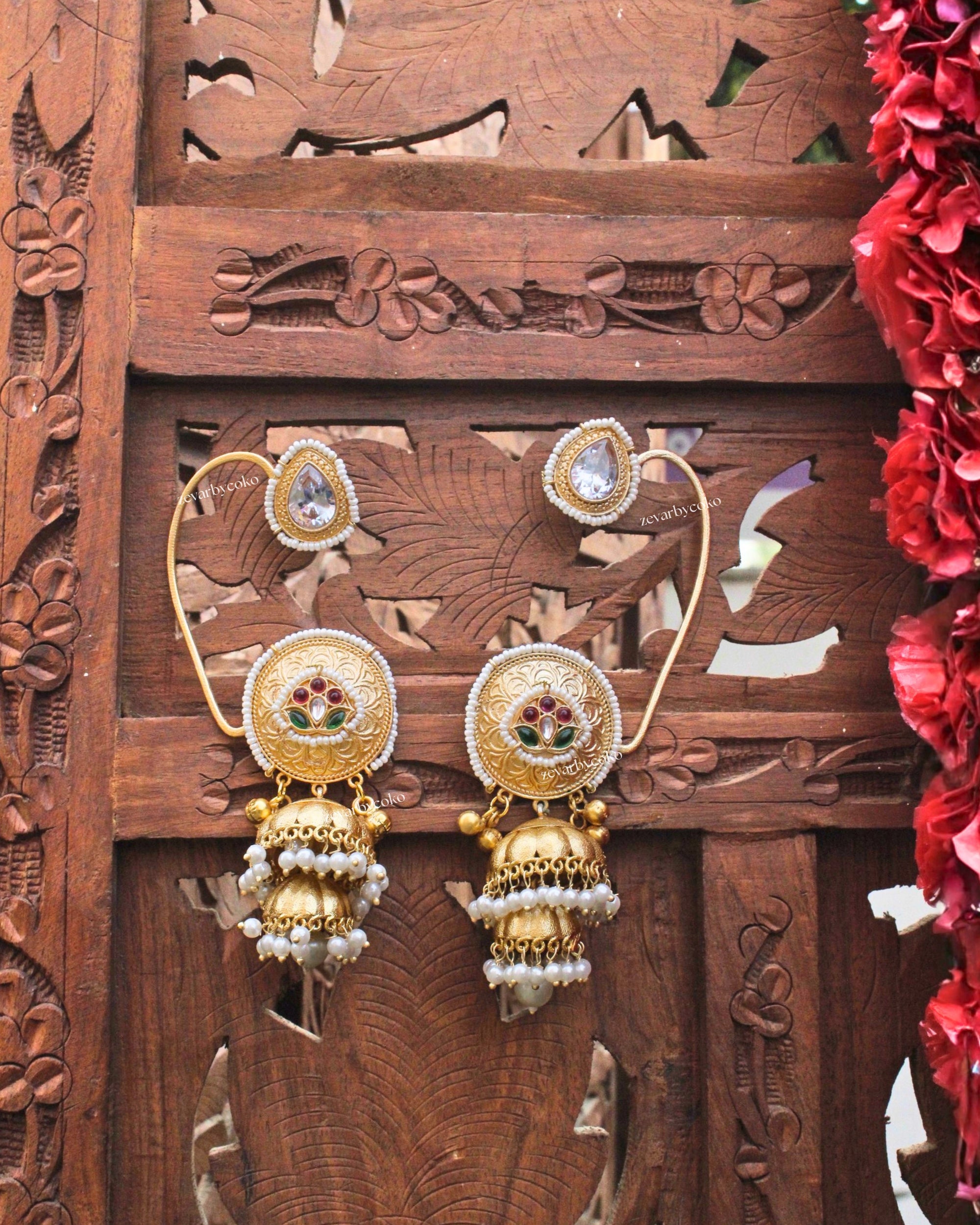 Anika Kashmiri Jhumka Earrings