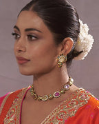 COKO's Sabya Inspired Navratna Necklace Set - Reeva
