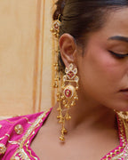 Bhavana Kashmiri  Kaanchain Jhumka Earrings