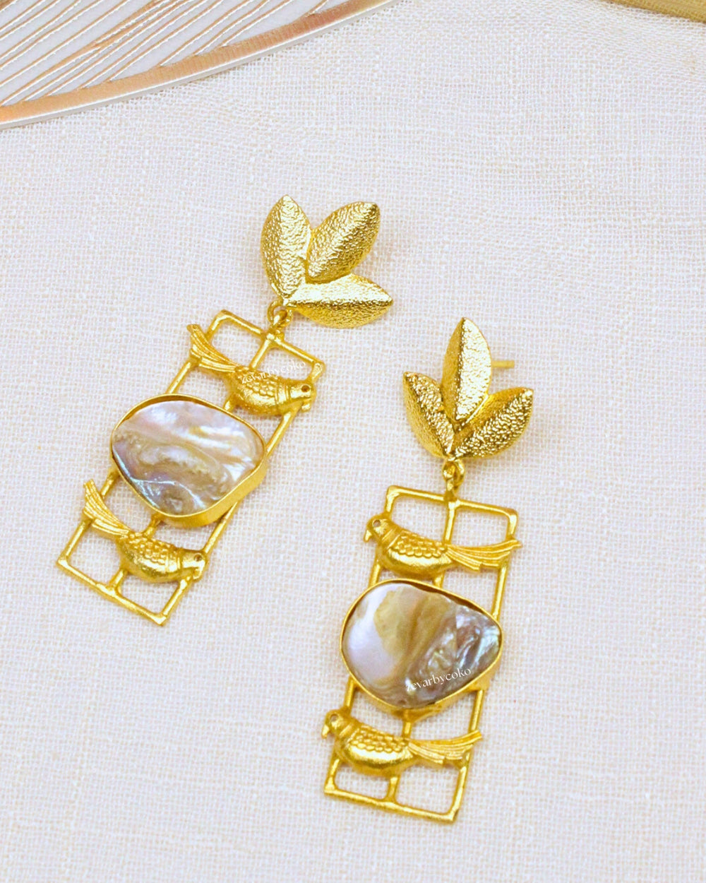 COKO's Pearl Statement Earrings- Taara