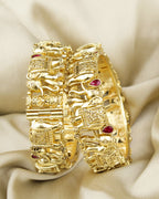 COKO's Heritage Openable Bangles Set of 2- Myna