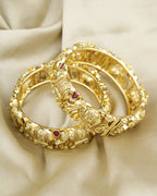 COKO's Heritage Openable Bangles Set of 2- Myna