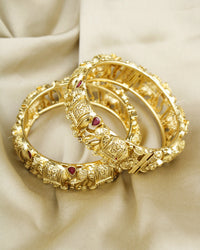 COKO's Heritage Openable Bangles Set of 2- Myna