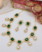 COKO's American Diamond Zircon Necklace set - Vatsala