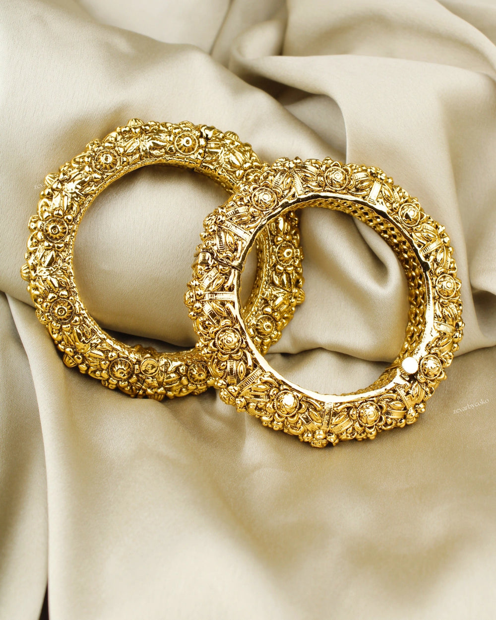 COKO's Heritage Openable Bangles Set of 2- Moksha