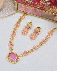 COKO's American Diamond Zircon Necklace set - Varalika