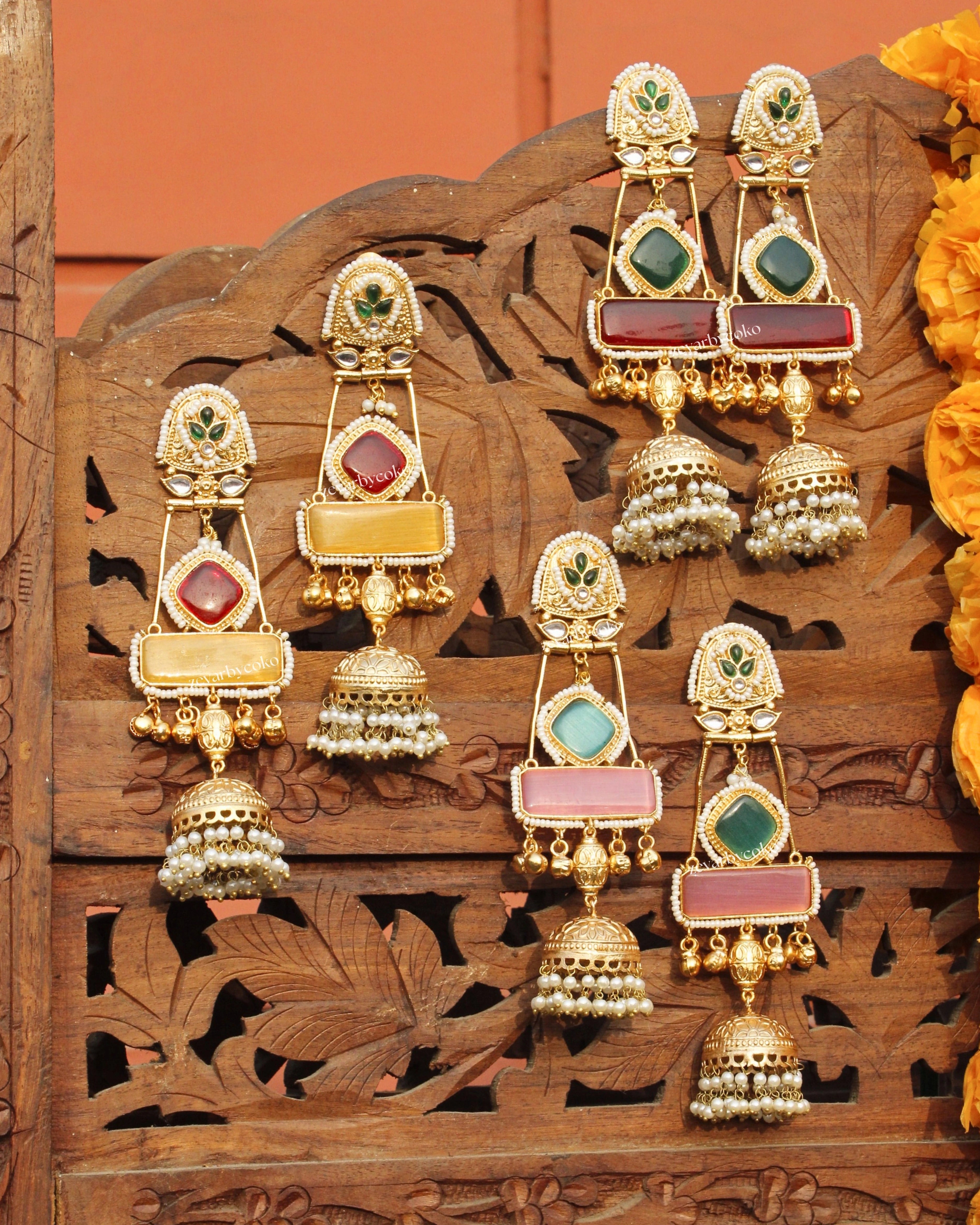 Akshara Kashmiri Jhumka Earrings