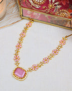 COKO's American Diamond Zircon Necklace set - Varalika