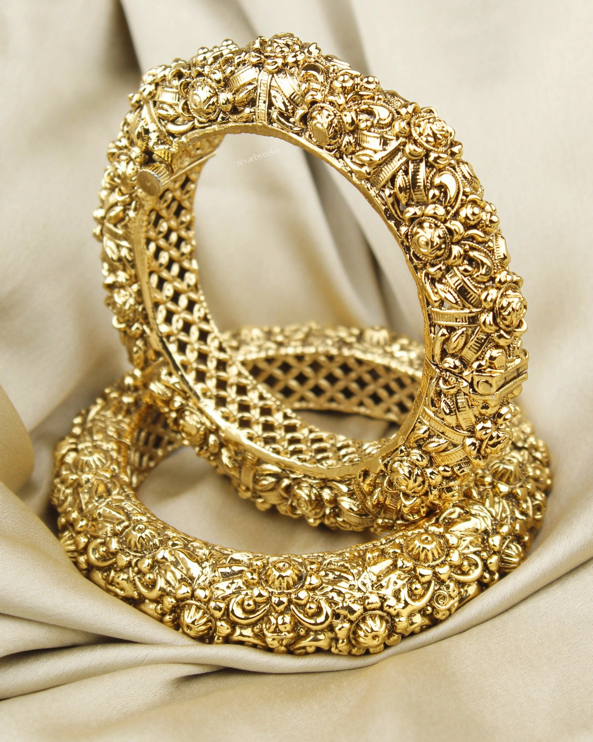 COKO's Heritage Openable Bangles Set of 2- Moksha