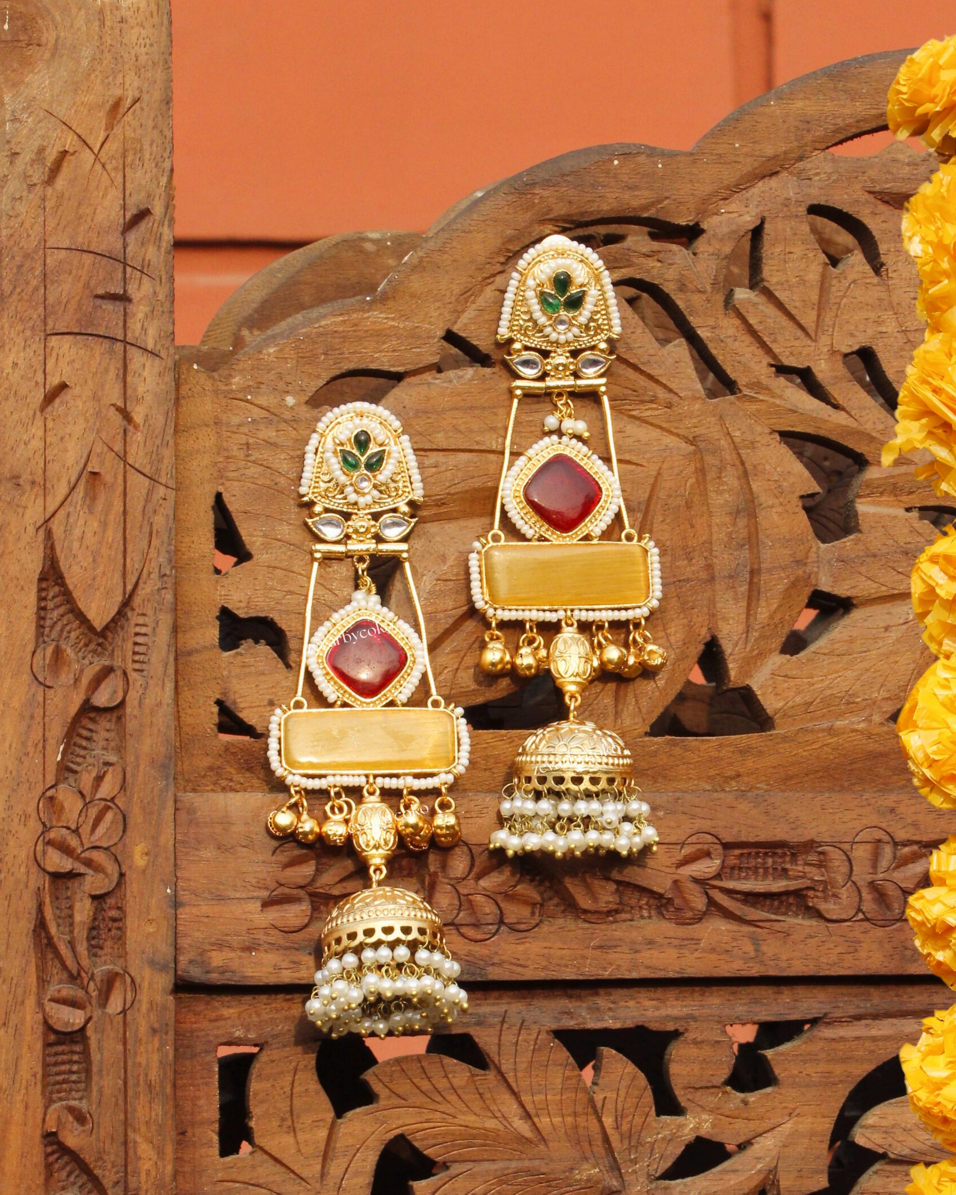 Akshara Kashmiri Jhumka Earrings