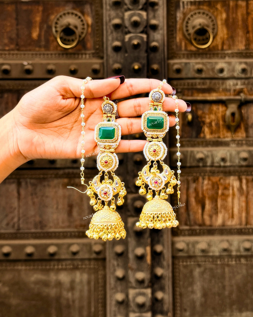Barsha Kashmiri Jhumka Earrings