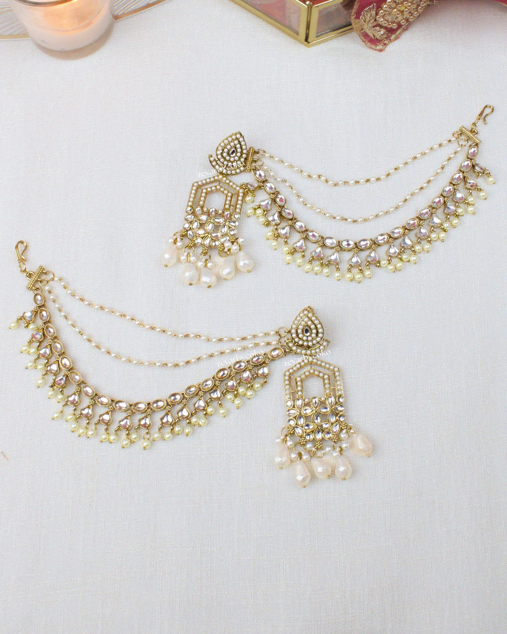 COKO's Kaan Chain Ear Chain (Sahara)- Kaara Kaanchain Earrings