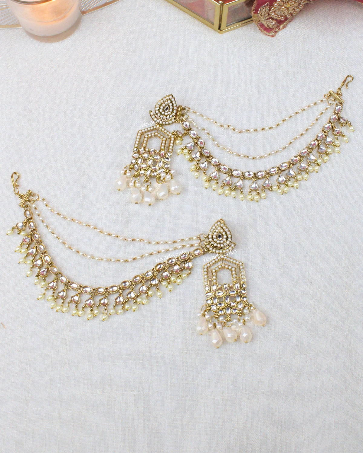 COKO's Kaan Chain Ear Chain (Sahara)- Kaara Kaanchain Earrings