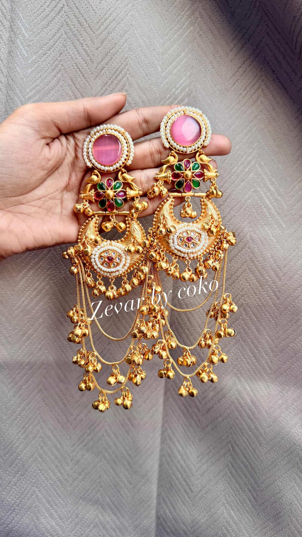 Bhoomika Kashmiri Jhumka Earrings