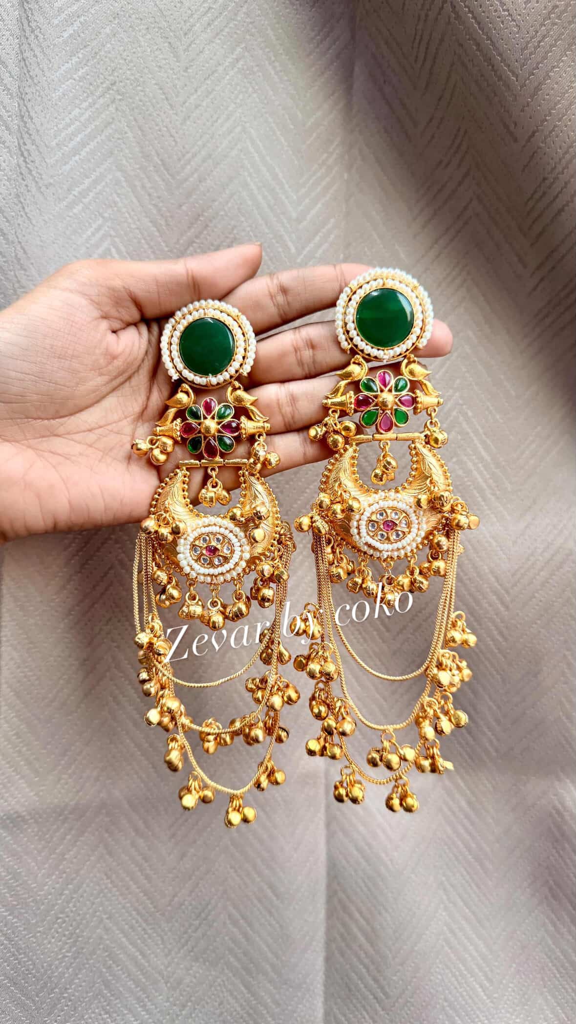 Bhoomika Kashmiri Jhumka Earrings