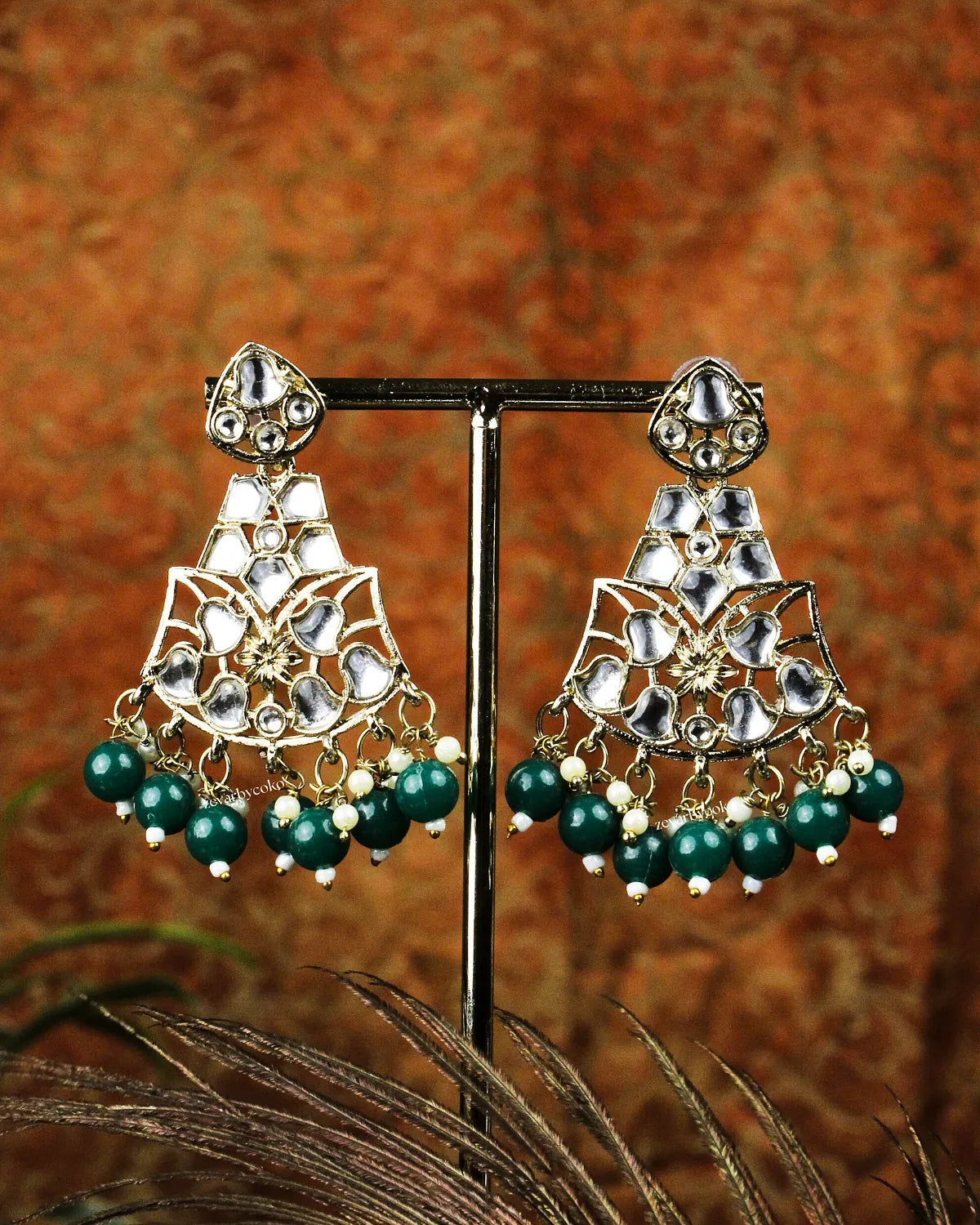 COKO's Chaandbali Jhumka Earrings- Gopika