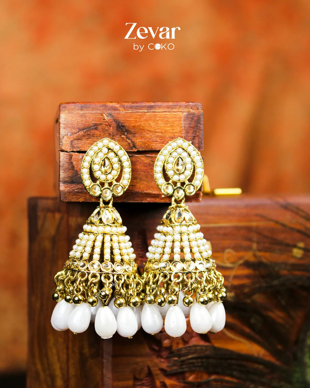 COKO's Chaandbali Jhumka Earrings- Gatha