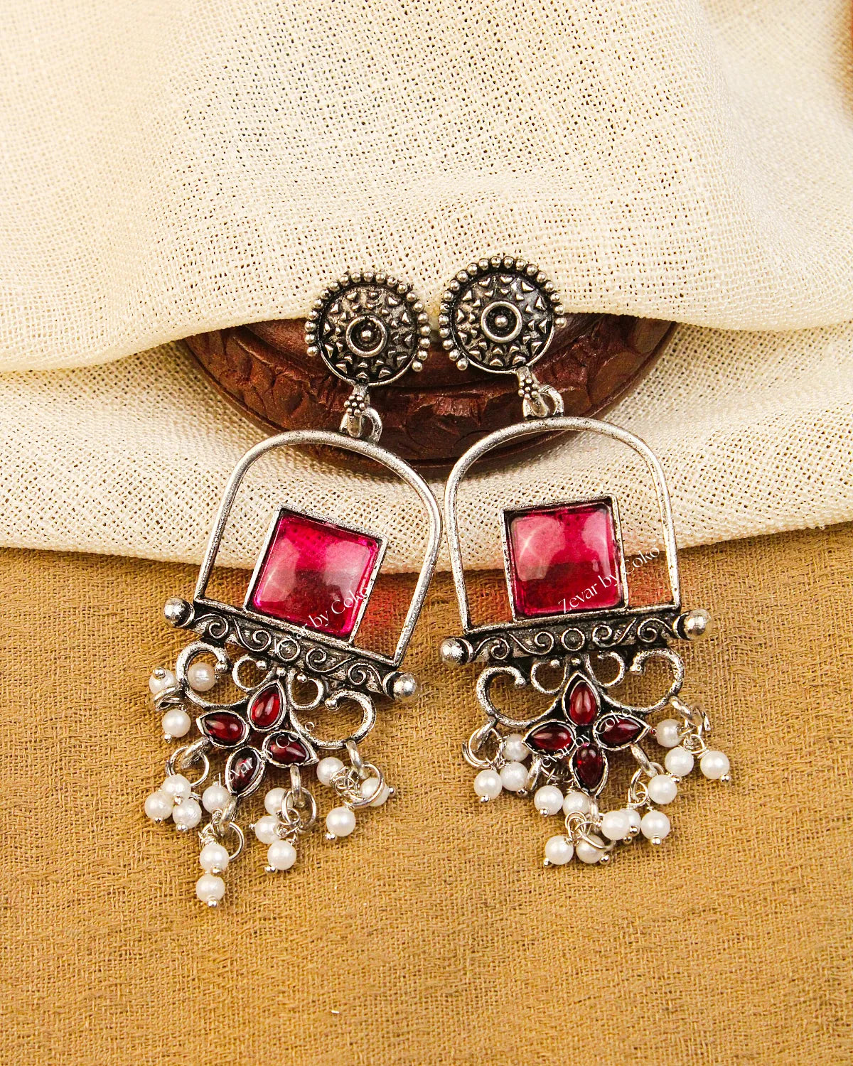COKO's Chaandbali Jhumka Earrings- Giya