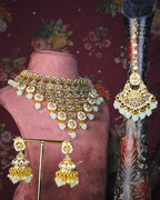 COKO's Kundan Studded Beaded Bridal Jewellery Set- Svara