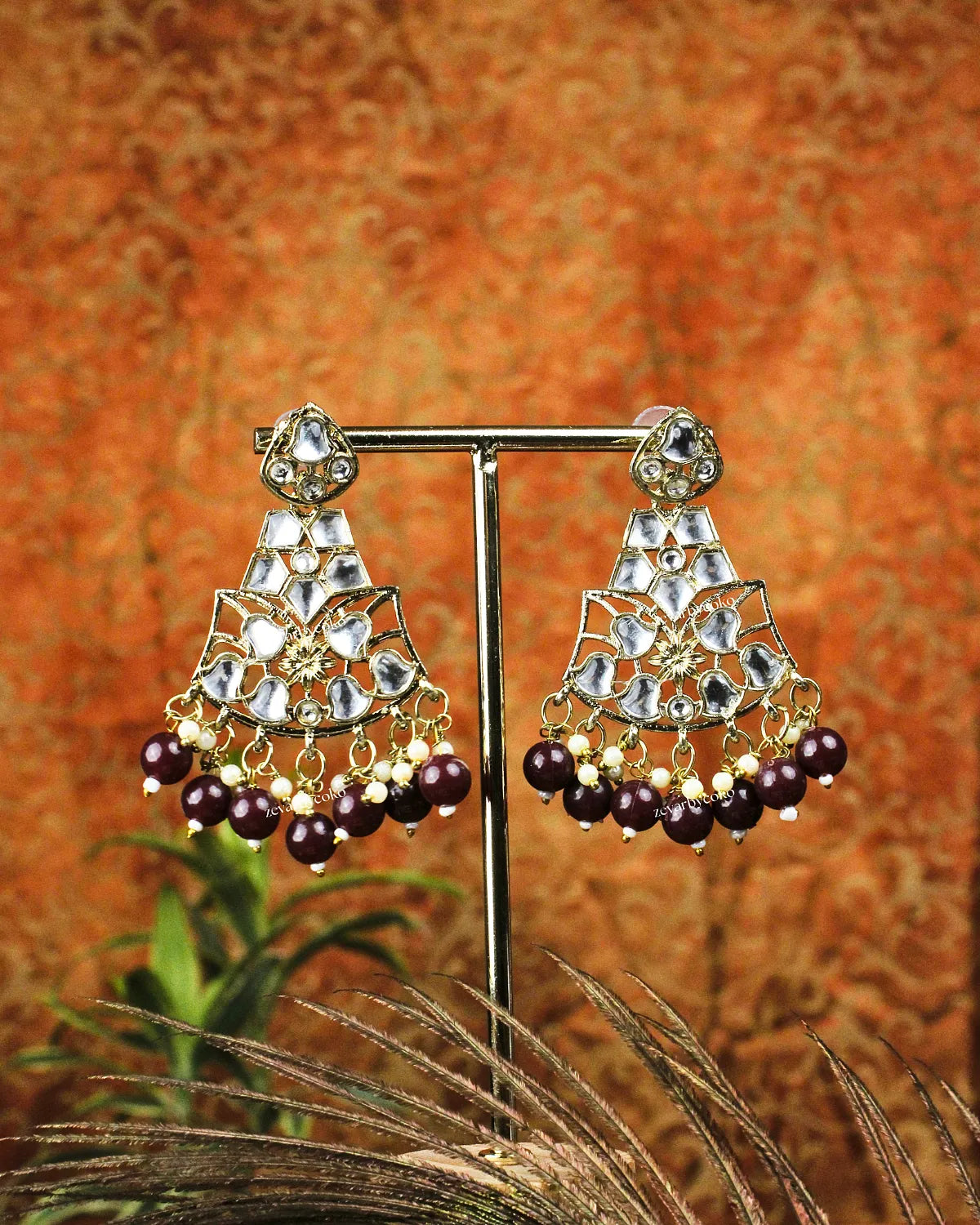 COKO's Chaandbali Jhumka Earrings- Gopika