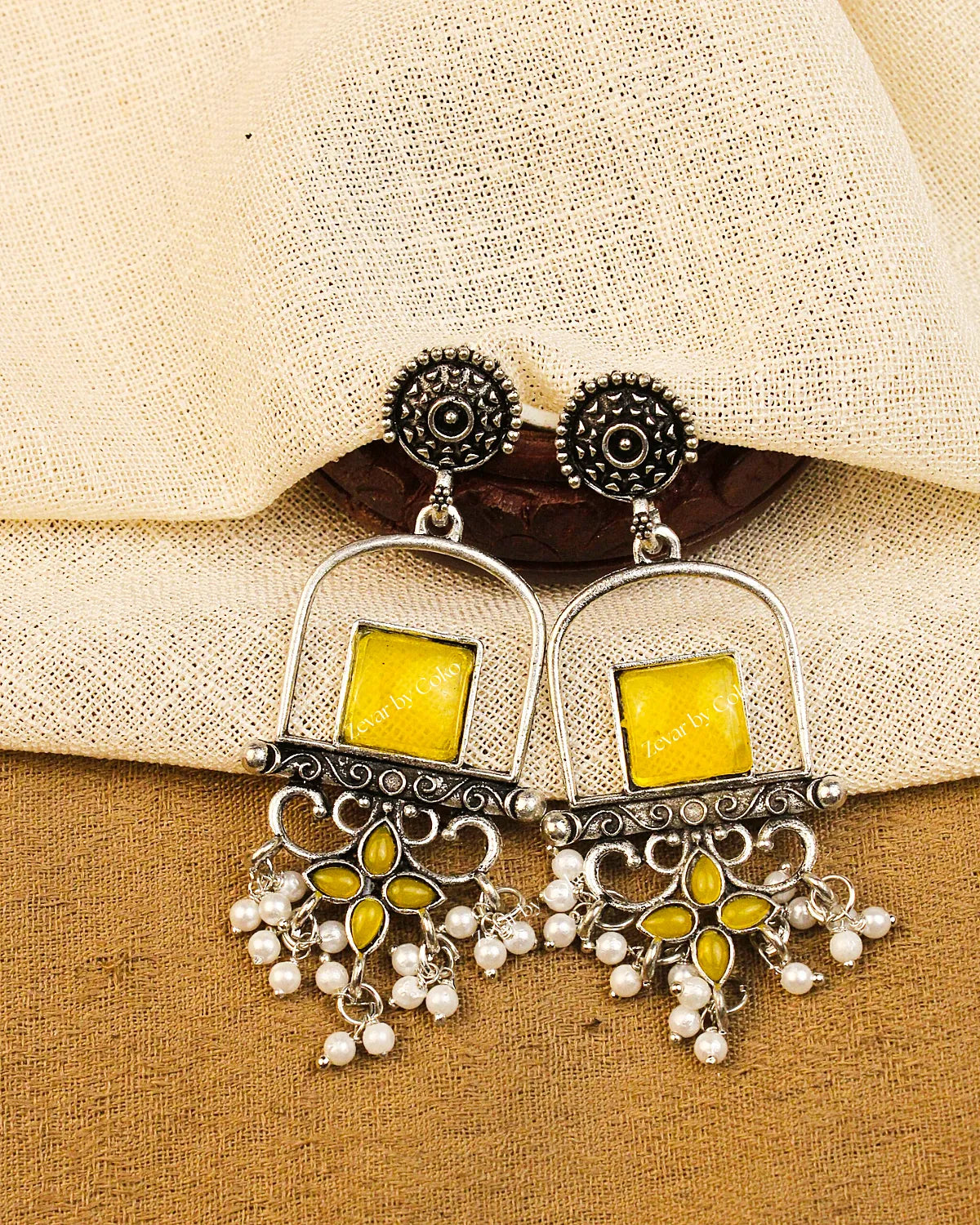 COKO's Chaandbali Jhumka Earrings- Giya