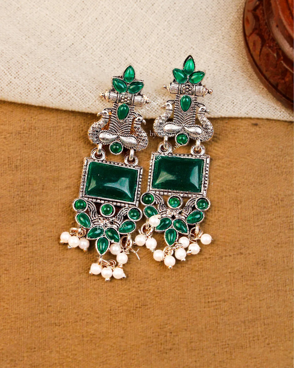 COKO's Chaandbali Jhumka Earrings- Geetanjali