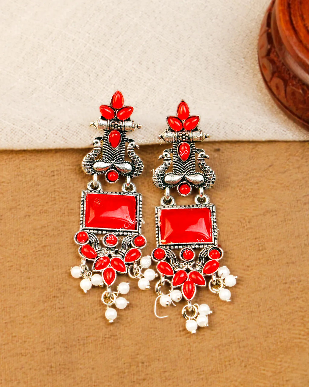 COKO's Chaandbali Jhumka Earrings- Geetanjali