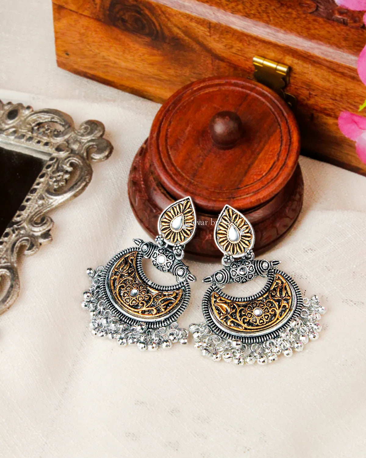 COKO's Chaandbali Jhumka Earrings- Greesha