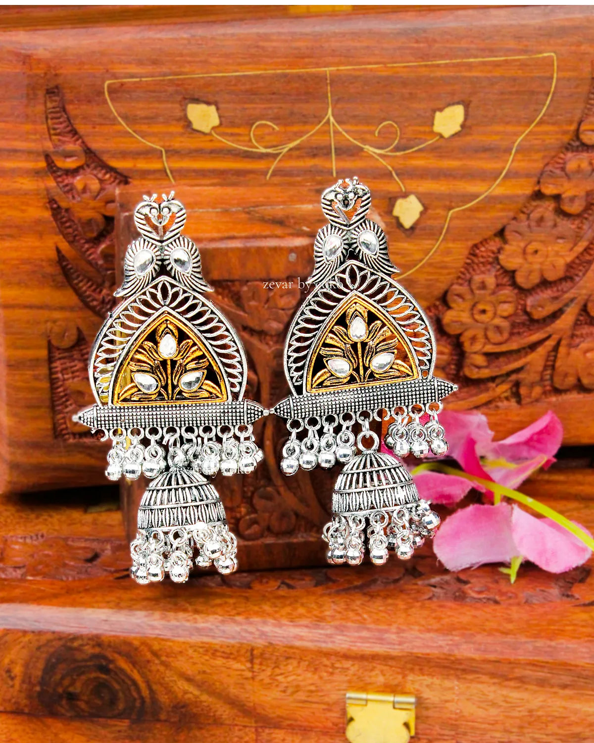 COKO's Chaandbali Jhumka Earrings- Gaurika