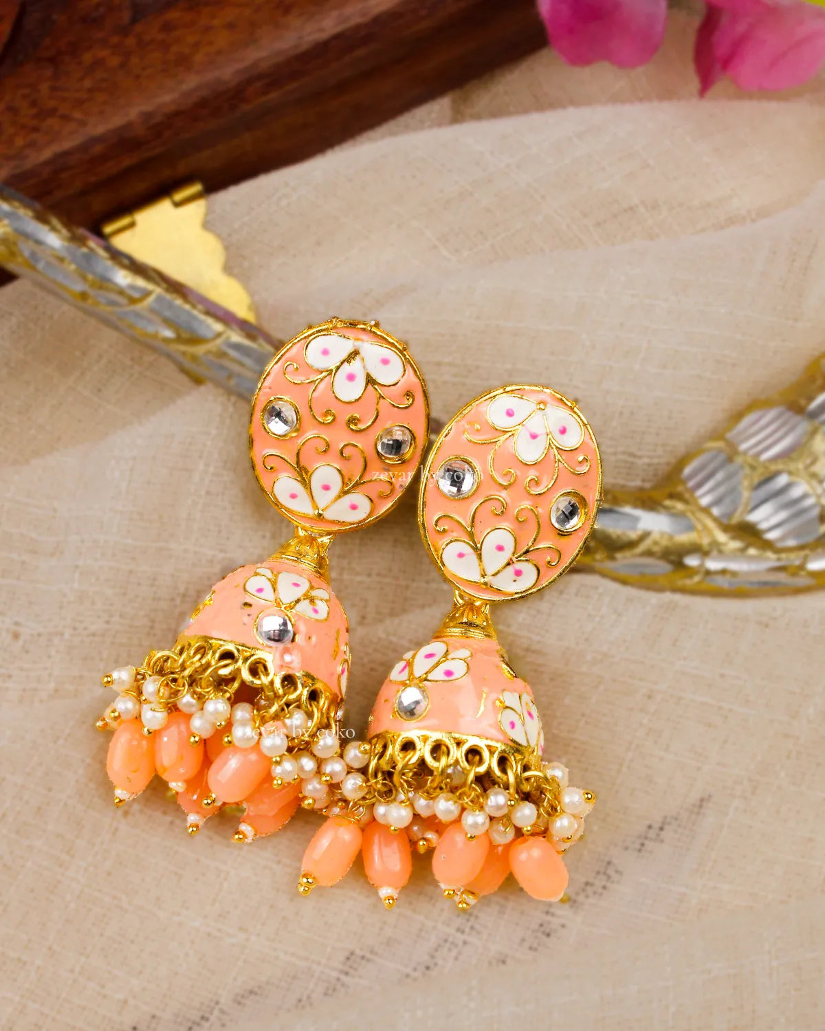 COKO's Chaandbali Jhumka Earrings- Gatika