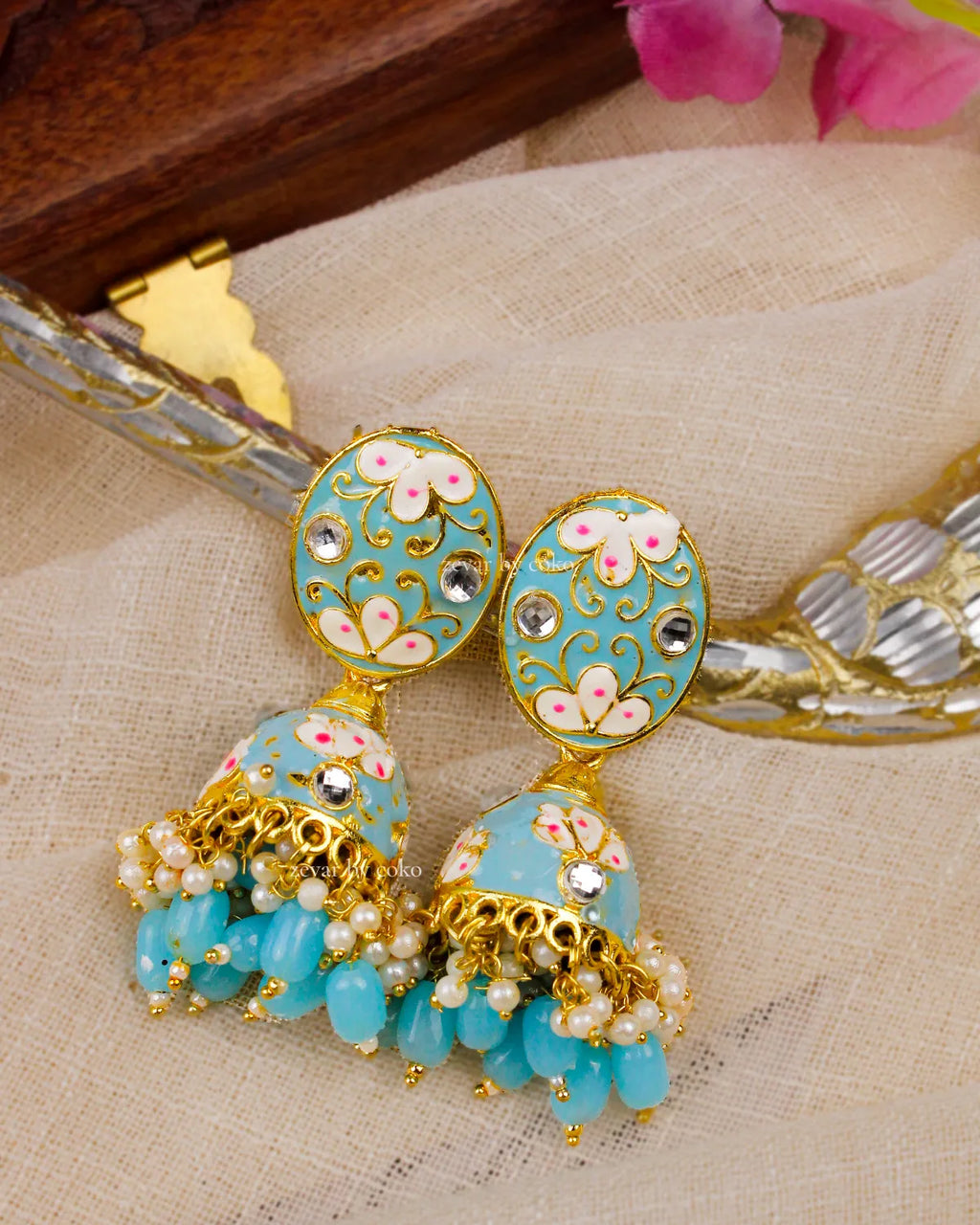COKO's Chaandbali Jhumka Earrings- Gatika