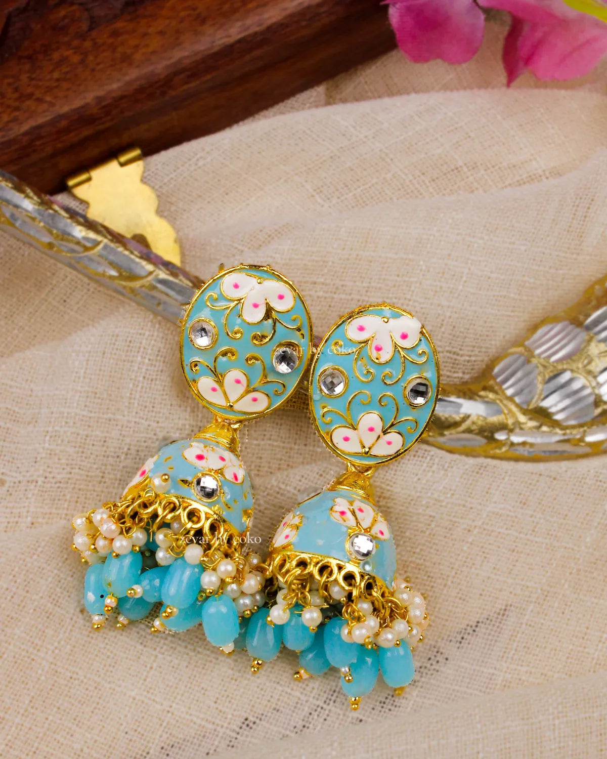 COKO's Chaandbali Jhumka Earrings- Gatika