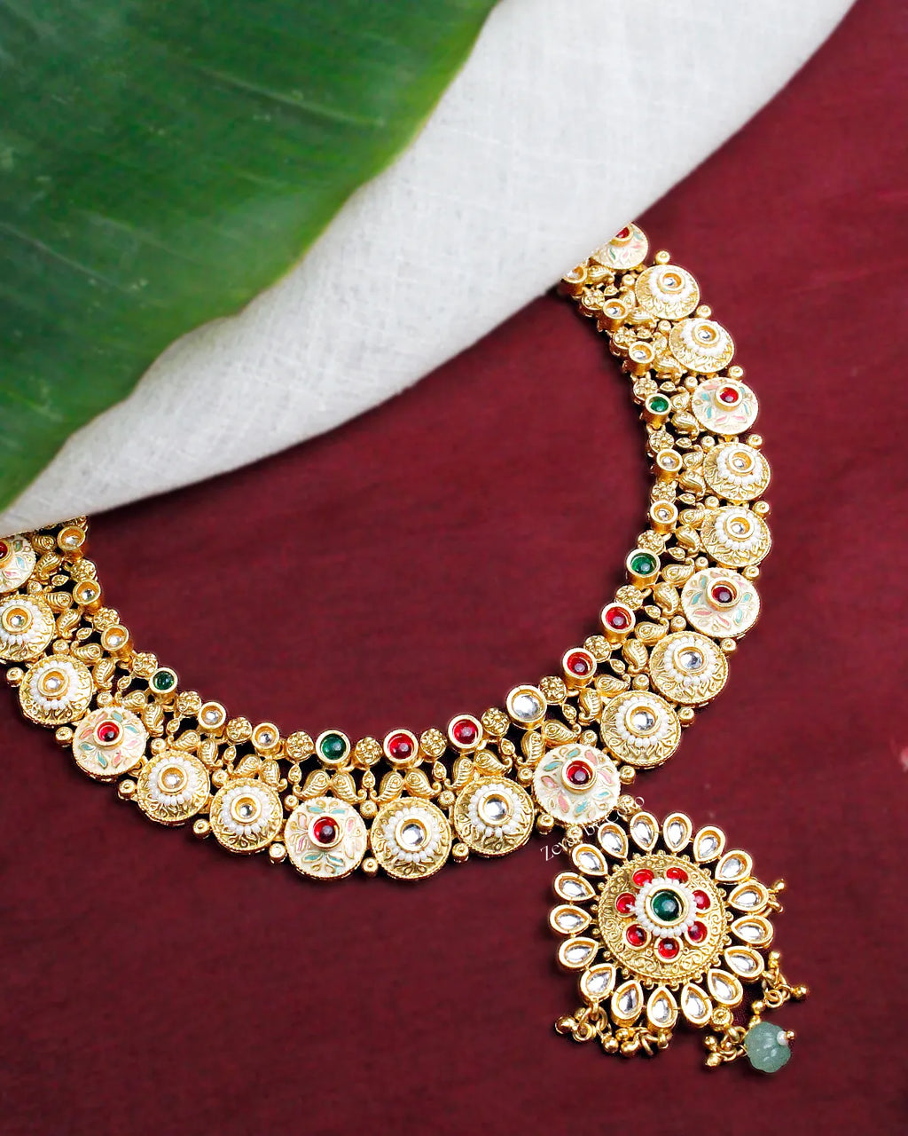 COKO's Heritage Rani Haar Necklace Set -Smarani