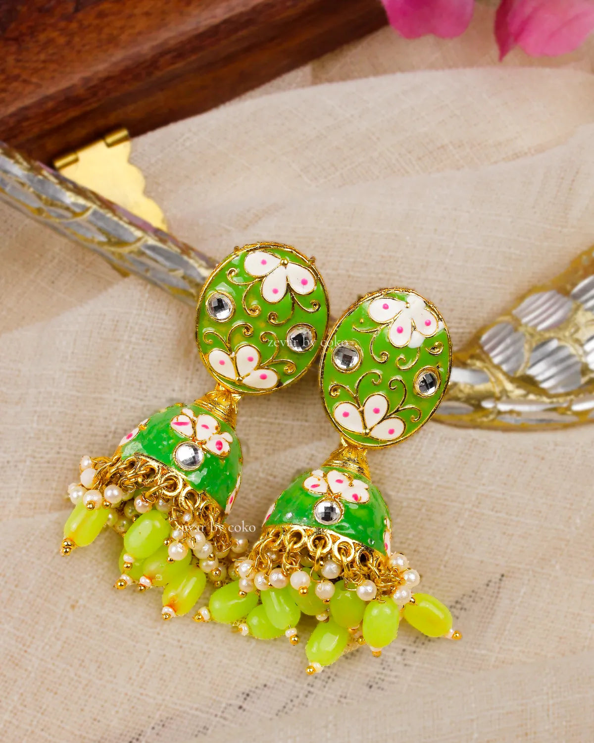COKO's Chaandbali Jhumka Earrings- Gatika
