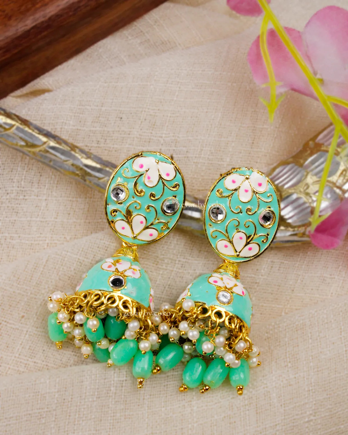 COKO's Chaandbali Jhumka Earrings- Gatika