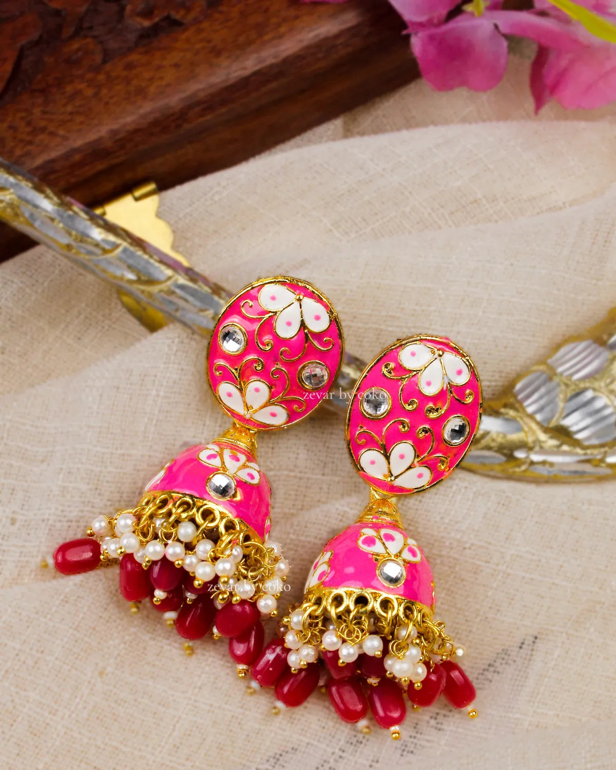 COKO's Chaandbali Jhumka Earrings- Gatika