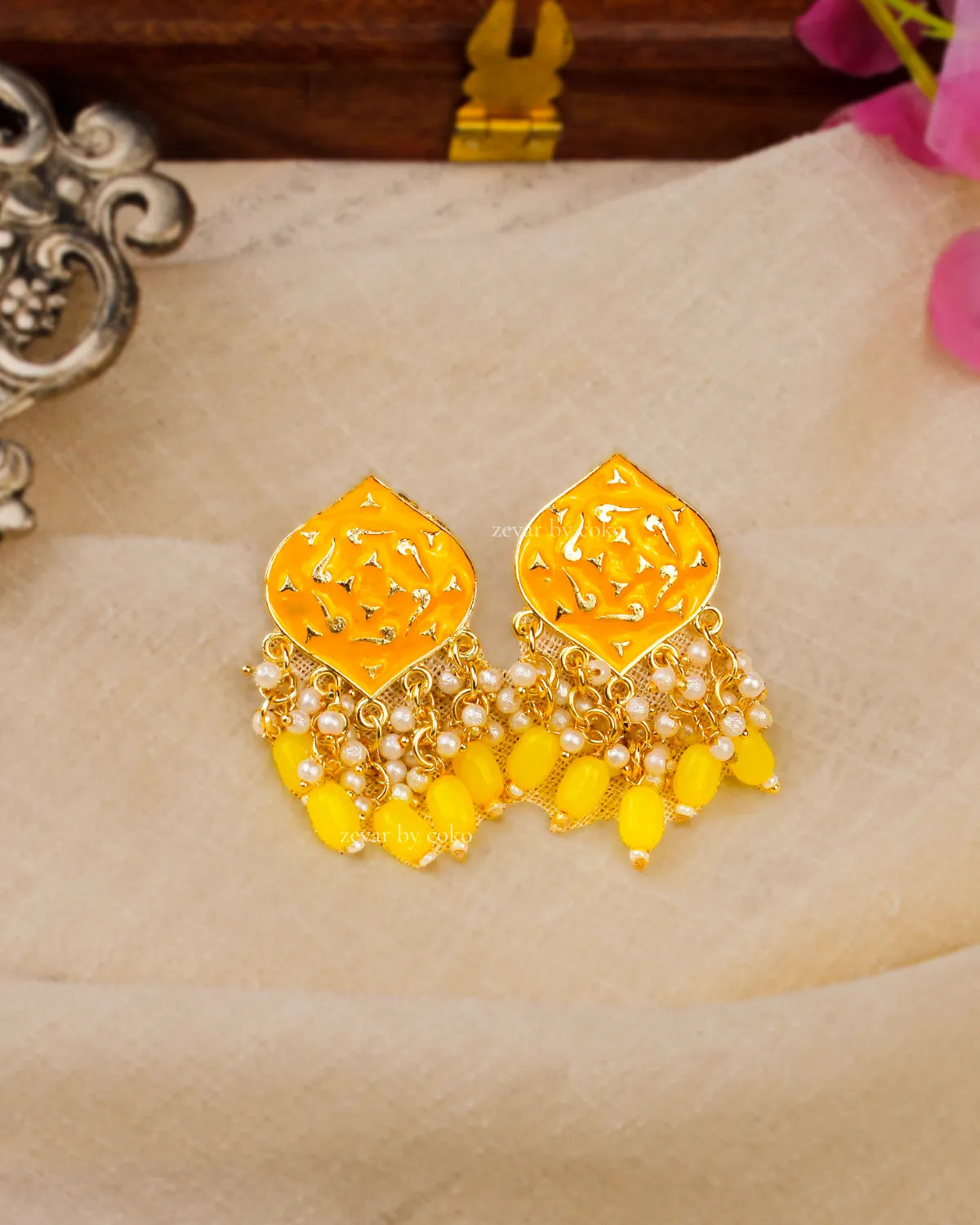 COKO's Chaandbali Jhumka Earrings- Gathika