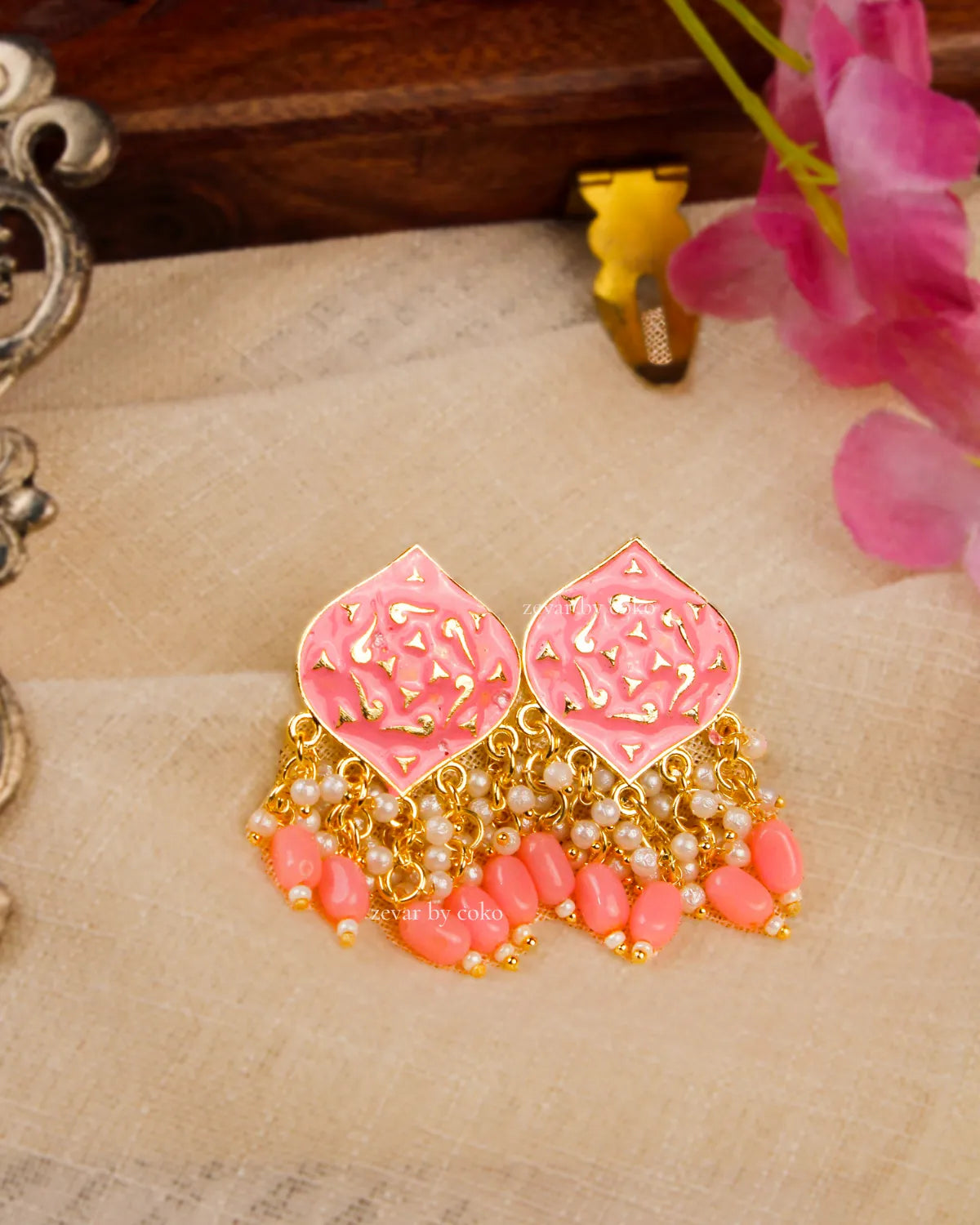 COKO's Chaandbali Jhumka Earrings- Gathika