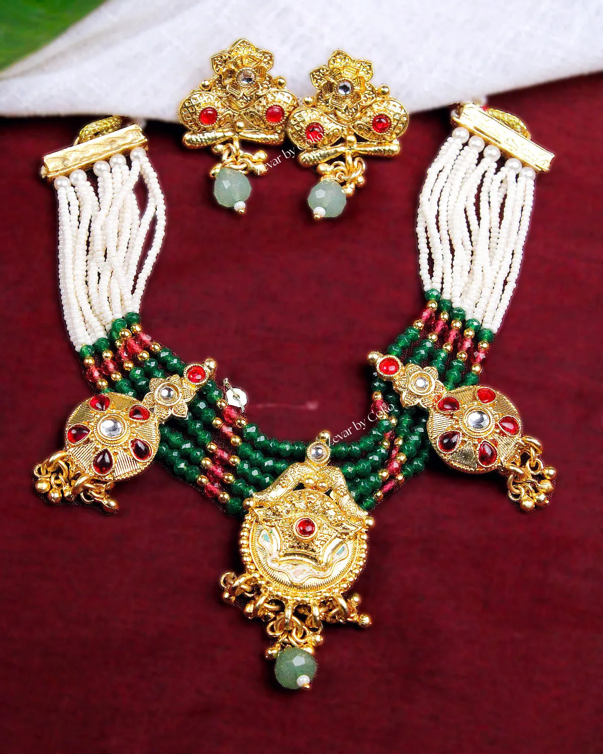 COKO's Heritage Rajwadi Necklace Set - Smiti