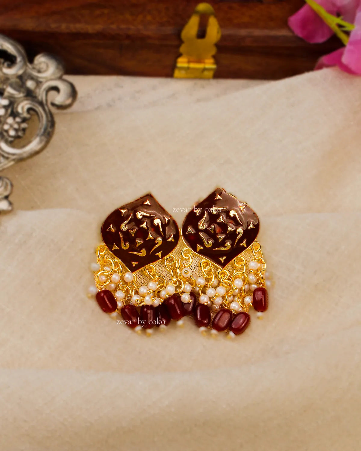 COKO's Chaandbali Jhumka Earrings- Gathika