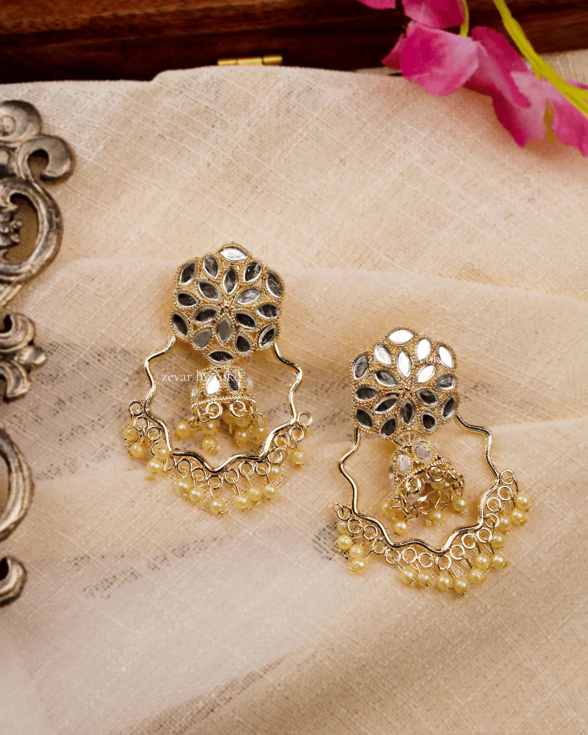 COKO's Chaandbali Jhumka Earrings- Grishma