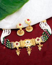 COKO's Heritage Rajwadi Necklace Set - Samyukta