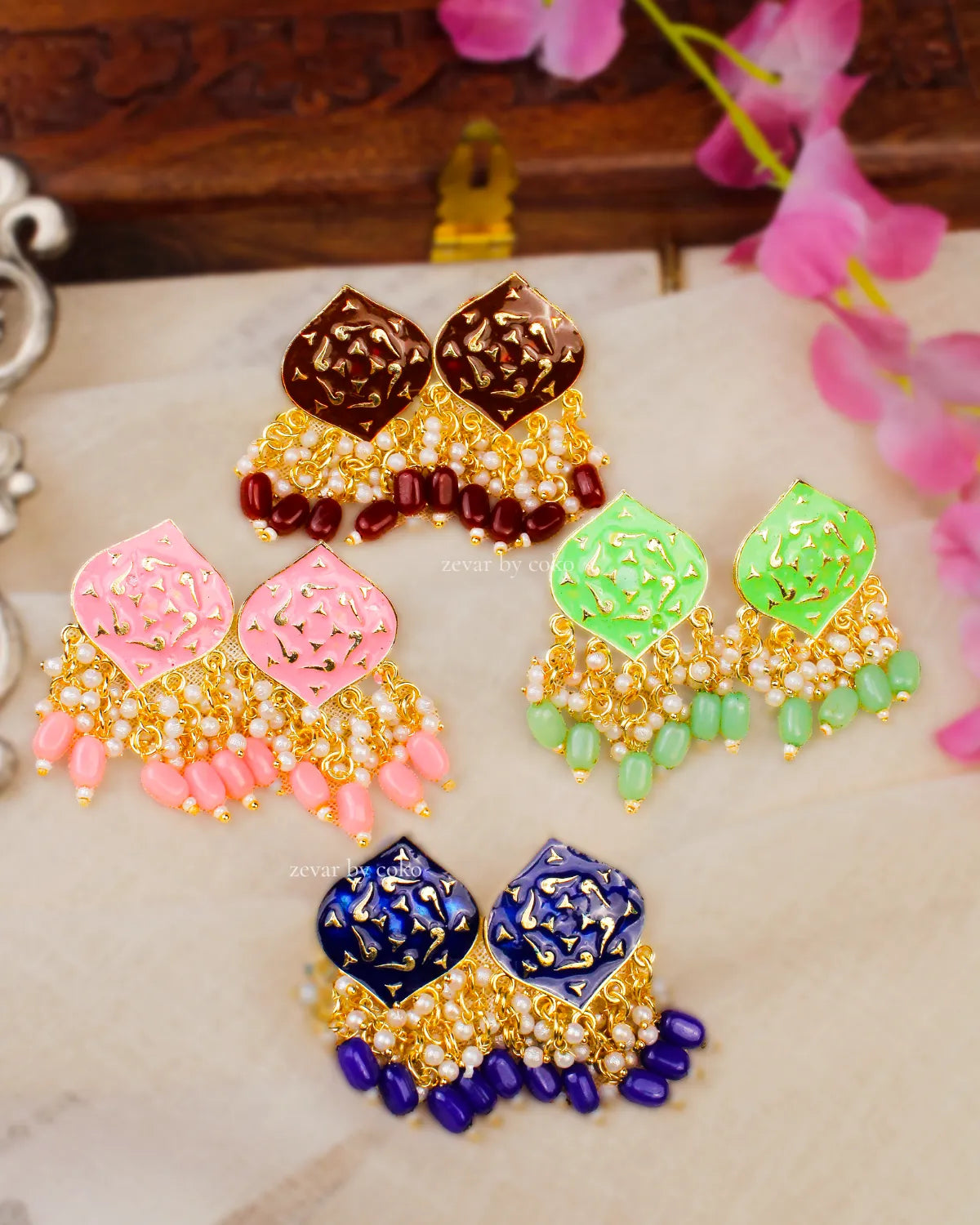 COKO's Chaandbali Jhumka Earrings- Gathika