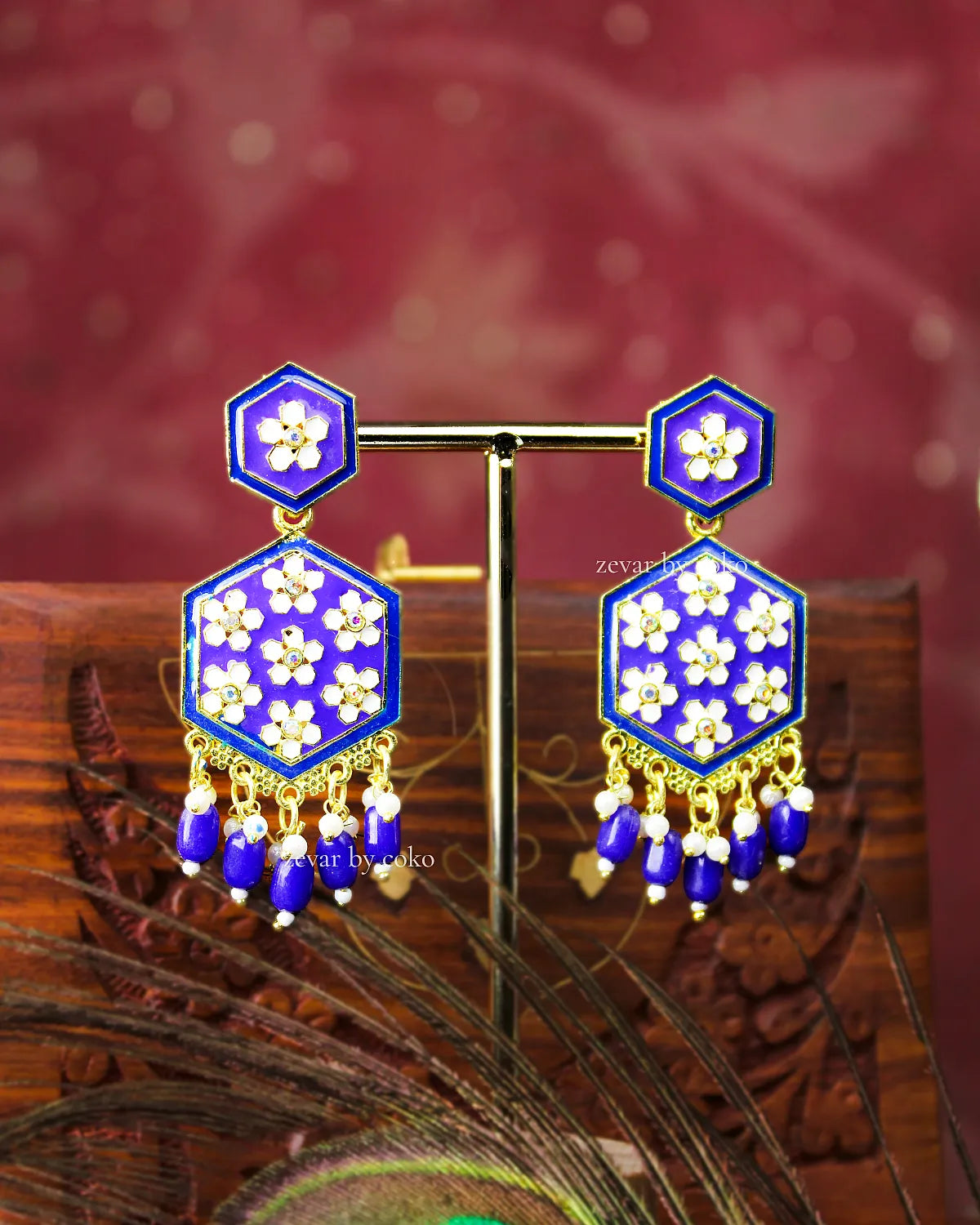COKO's Chaandbali Jhumka Earrings- Ginni
