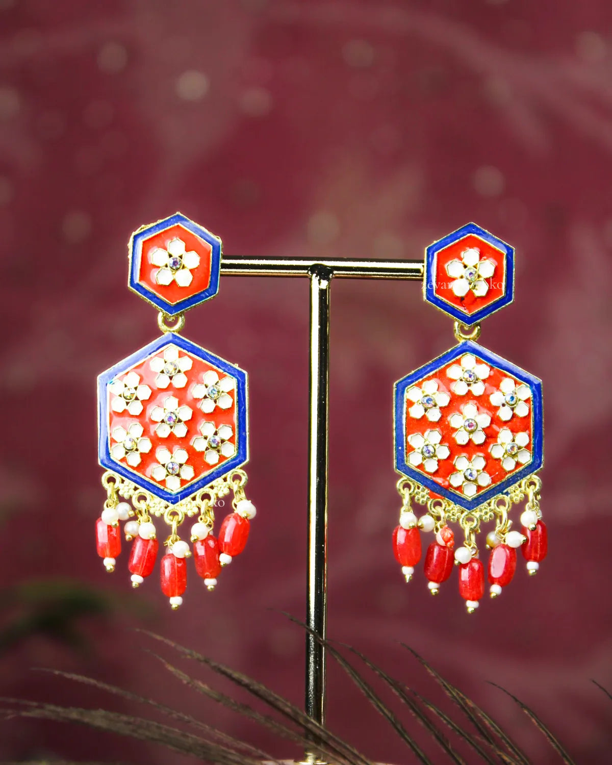 COKO's Chaandbali Jhumka Earrings- Ginni