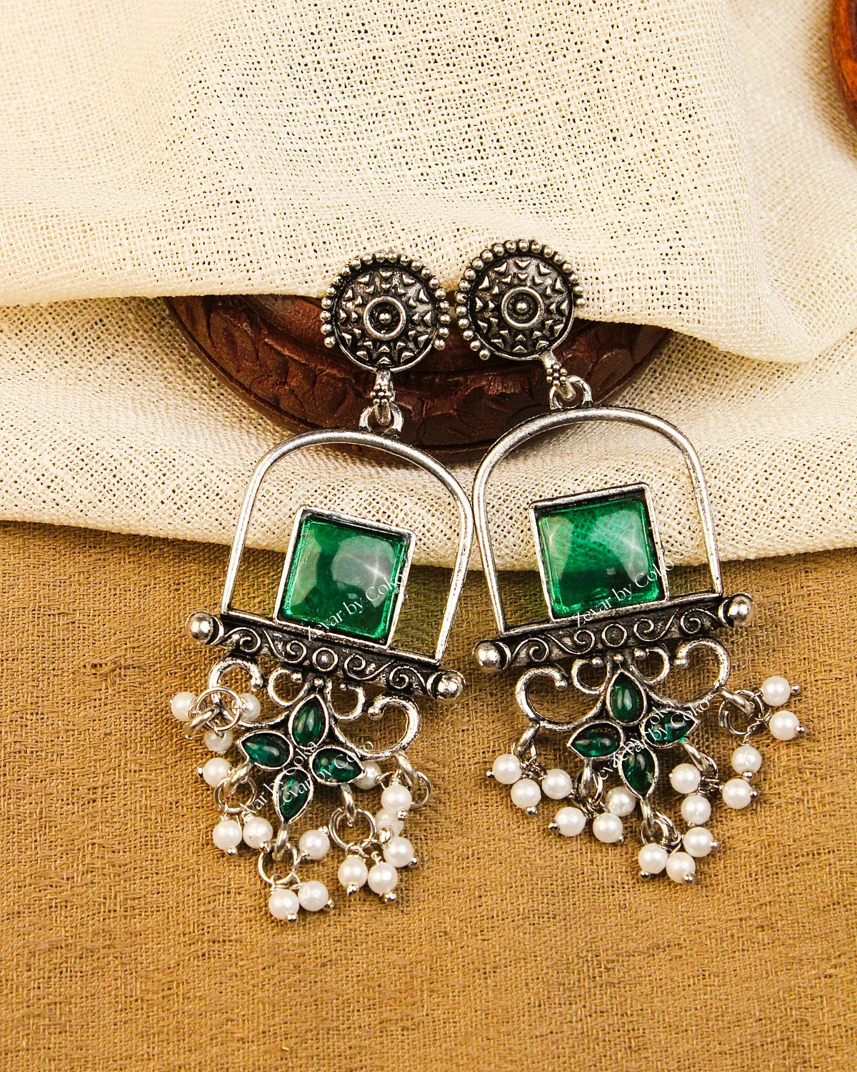 COKO's Chaandbali Jhumka Earrings- Giya