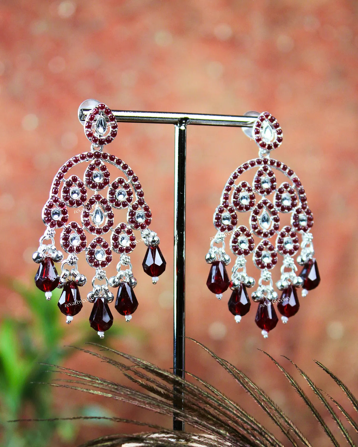 COKO's Chaandbali Jhumka Earrings- Garima