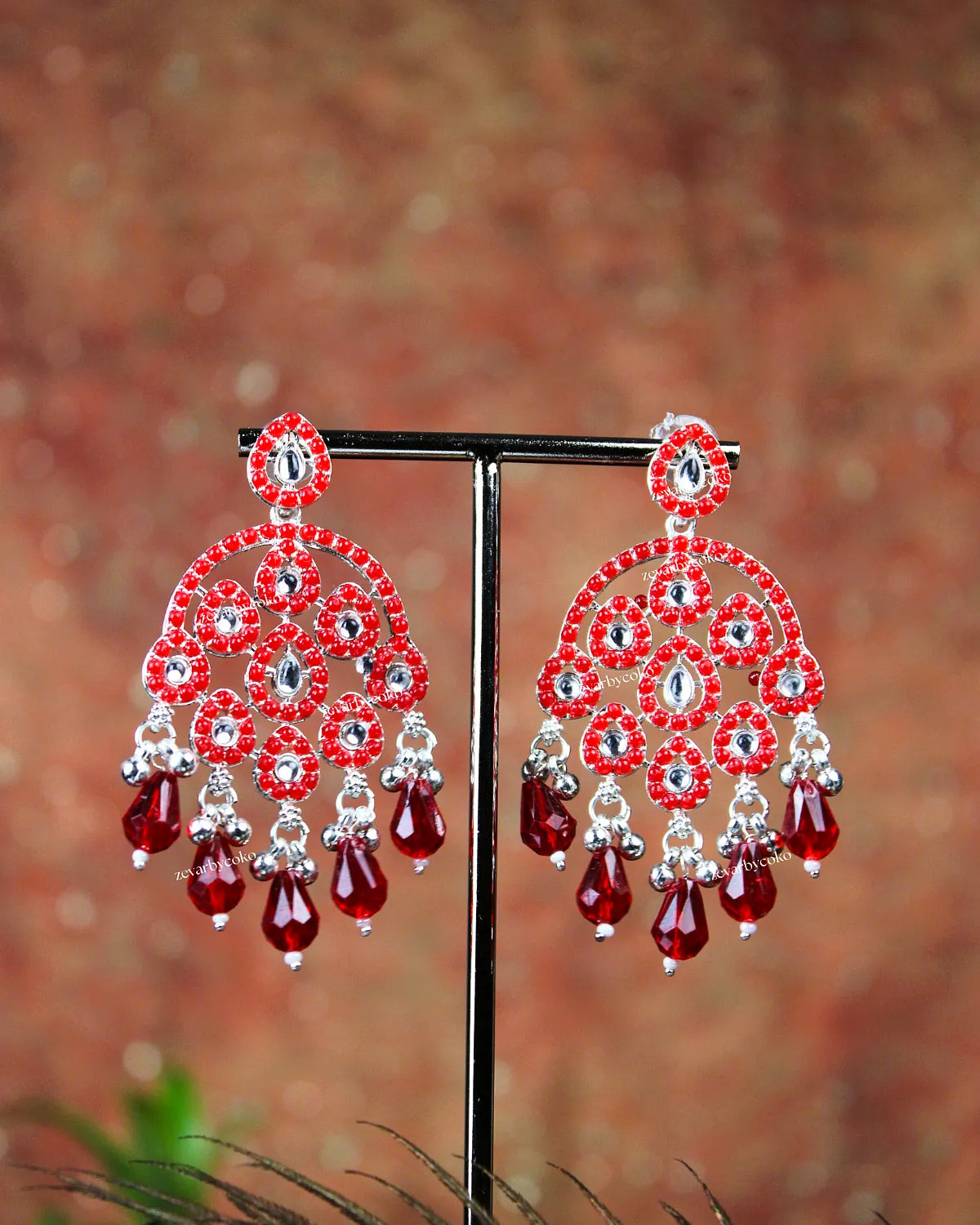 COKO's Chaandbali Jhumka Earrings- Garima