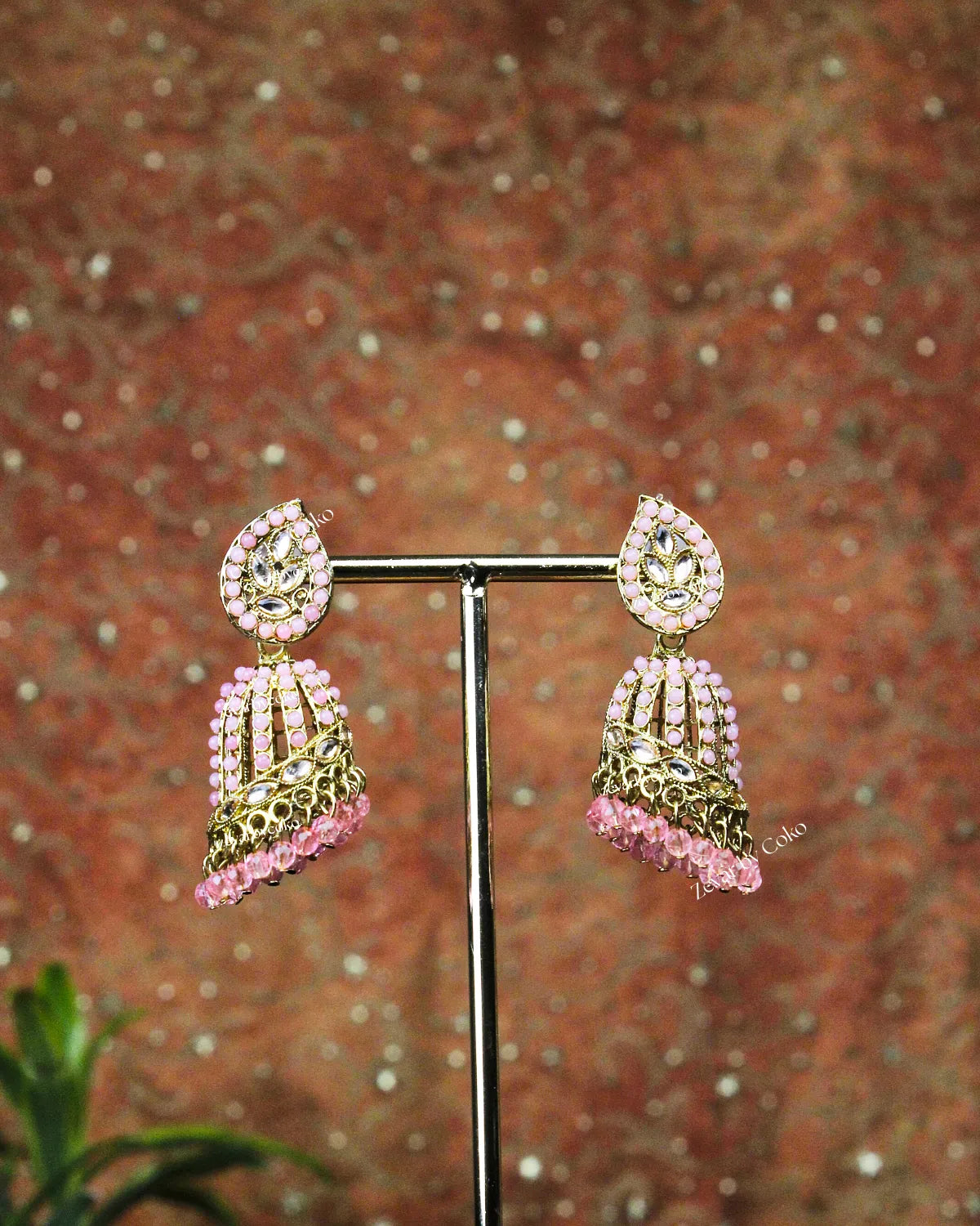 COKO's Chaandbali Jhumka Earrings- Gopi